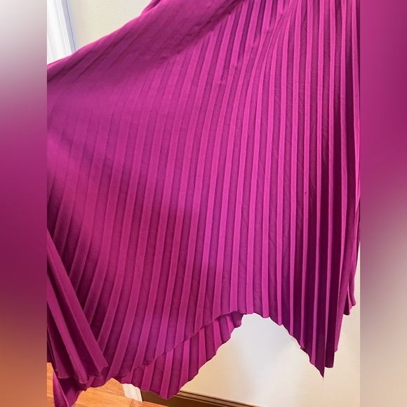 M. Boho Ruffle Trim One Shoulder Sleeveless Pleated Long Dress M. - Picture 7 of 16